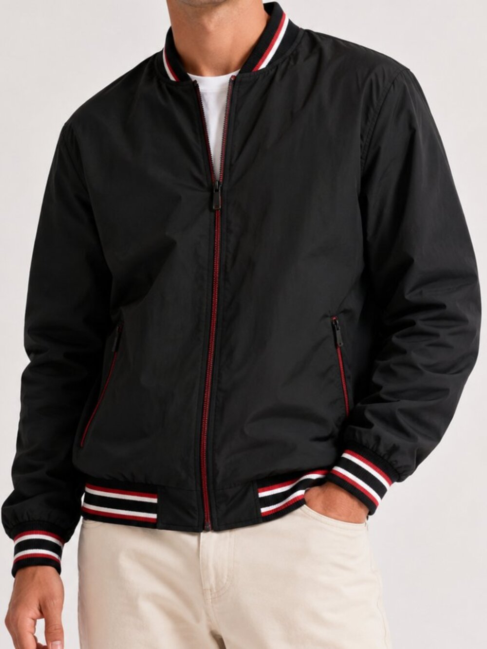 NWT CSG Champs Bomber Black Red League Jacket Medium